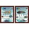 Catch Your Dreams & Love Every Day by Elizabeth Medley, 2 Piece Brown Framed Art Set
